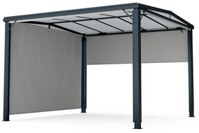 Pantheon Cortina Solid Sky Pergola 3x3 | rezistent la intemperii | acoperit cu pulbere | panouri laterale