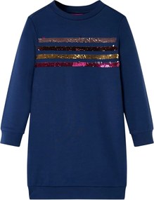 vidaXL Rochie hanorac pentru copii, bleumarin, 104