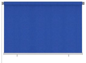Jaluzea tip rulou de exterior, albastru, 220x140 cm, HDPE Albastru, 220 x 140 cm