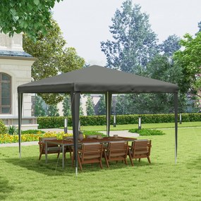 Pavilion Outsunny de Grădină 3x3 m Portabil cu Acoperire Anti UV, Alb | Aosom Romania