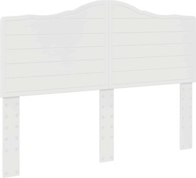 vidaXL Tăblie cap Alb Lucios 140 cm Lemn compozit