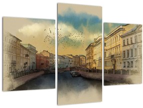Tablou - Râul Moyka, Sankt Petersburg, Rusia (90x60 cm)