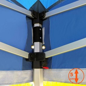 Cort pliabil 3x4,5m - cu 3 pereți - Alb