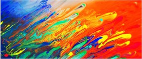 Tablou - Abstract colorat (120x50 cm)