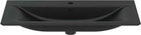 Lavoar pe mobilier Ideal Standard Connect Air 84x46 cm negru mat