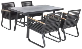 Set mobilier de grădină Carisa (negru). 1035691