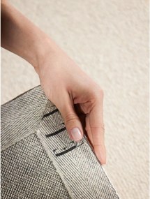 Covor crem țesut manual din lână 200x290 cm Puristic Knots – Elle Decoration