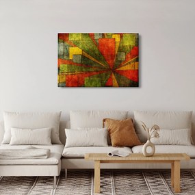 Tablou cu abstracție geometrică (90x60 cm)