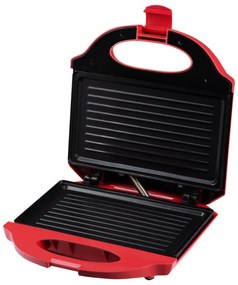 Sandwich maker Rosberg R51442L, 750W, Grill placi antiaderente, Rosu