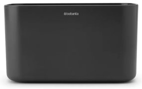 Organizator periute de dinti Cutie Brabantia ReNew 1003493, Rezistent la coroziune, Separator intern, Baza antiderapanta, Gri inchis