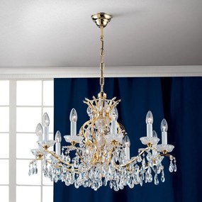 Candelabru de lux cristal Scholer Hirohito 10L 24K gold plated
