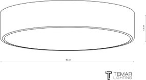 Plafonieră de baie Brilagi CLARE, 4 x E27, max. 24 W/bec, 230 V, Ø 50 cm, IP54, maro