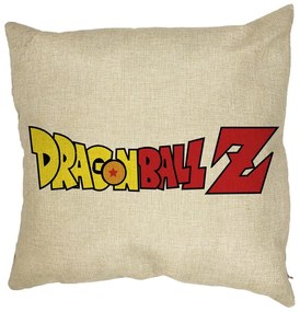 Perna Decorativa cu Dragonball Logo, 40x40 cm, Husa Detasabila, Burduf