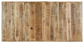 Masa de bucatarie, 140x70x75 cm, lemn masiv de mango brut 1, Maro deschis, 140 cm