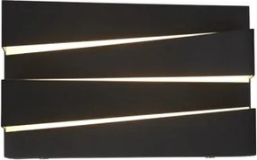 Searchlight SECTION LED 86410BK - Aplica de perete LED, 18W, 230V, neagră