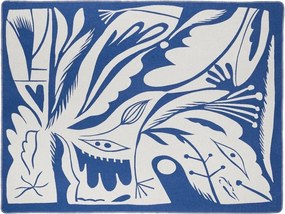 Pătură albastră 165x200 cm Lino – noo.ma