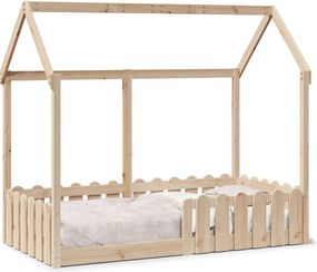vidaXL Cadru pat tip casă pentru copii, 80x160 cm, lemn masiv de pin