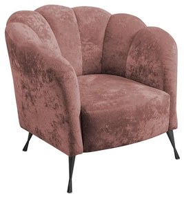 Fotoliu Tejer  (Roz + negru crom). Promo -17%. 1123073