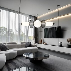 Lustră LED pe cablu ARAME LED/32W/230V negru