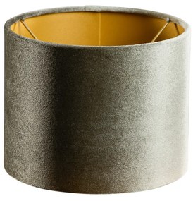 Abajur din catifea verde cu interior auriu 18/18/14