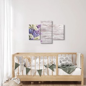 Tablou - Liliac pe lemn (90x60 cm)