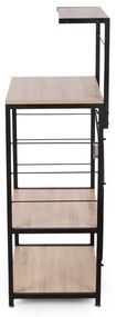 Etajeră în culoare naturală cu aspect de lemn de stejar 60x40 cm – Compactor