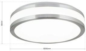 Plafoniera LED moderna NEDO D-28,5cm alb/aluminiu