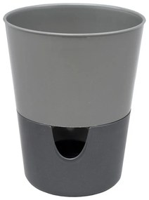Ghiveci cu sistem de auto-irigare Plastia Rosmarin, gri
