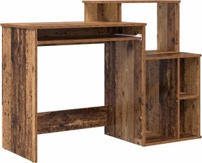 vidaXL Birou cu sertar Lemn Vechi 120,5 x 44 x 88,5 cm Lemn compozit