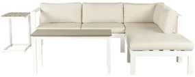 Set mobilier de grădină Mesza (Alb +  bej). 1081373