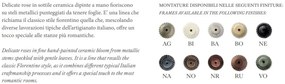 Aplica de perete cu flori ceramice in stilul clasic Florentin PISA