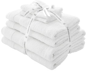 Prosoape de baie albe 6 buc. din bumbac din frotir Anti-Bacterial – Catherine Lansfield