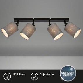 Spot Briloner 2078-044 SPOTLIGHT 4xE27/25W/230V gri