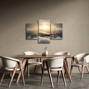 Tablou - Avion în nori (90x60 cm)