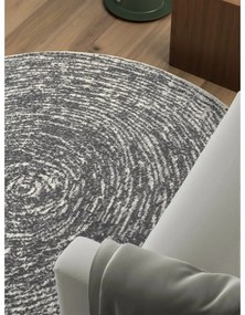 Covor gri-crem rotund ø 120 cm Gloria Cavallo – Hanse Home