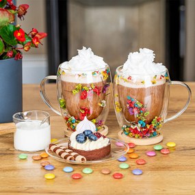 Pahare termo 4Home Flowers Hot&Cool 350 ml, 2 buc.
