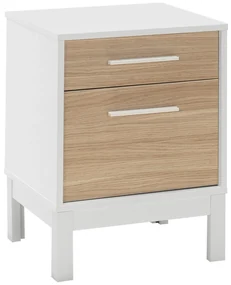 Noptieră Sivado 2 (stejar + alb). 1094425