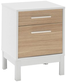 Noptieră Sivadu 2 (stejar + alb). 1094425