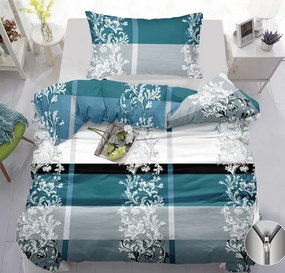 Lenjerie de pat din bumbac LUXURY turcoaz Dimensiune lenjerie de pat: 70 x 90 cm | 140 x 200 cm