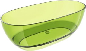 Mexen Pure var lipie cadă freestanding transparentă 170 x 80 cm, dop crom - 58071708012