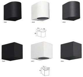Aplica de perete iluminat exterior ambiental IP54 KANDANCHU alba