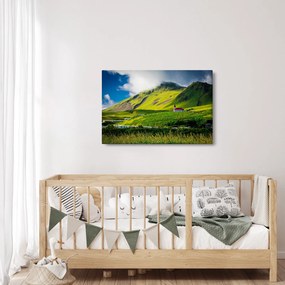 Tablou cu peisaj montan (90x60 cm)