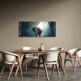 Tablou cu elefant în djunglă (120x50 cm)