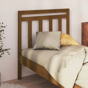 vidaXL Tăblie de pat, maro miere, 106x4x100 cm, lemn masiv de pin