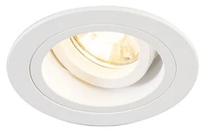 Spot încastrat inteligent alb rotund înclinabil, inclusiv Wifi GU10 - Chuck