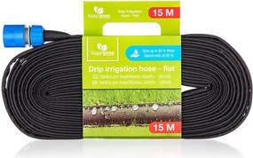 HAPPY GREEN Furtun de irigaţii plat 7,5 m