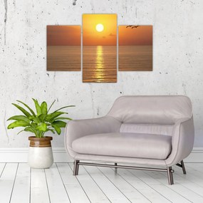 Tablou - Apus de soare peste ocean (90x60 cm)
