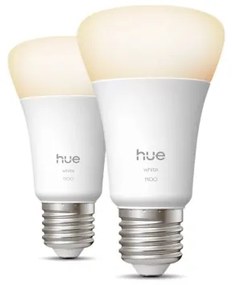 Set de 2 becuri LED reglabile Philips Hue White E27/9,5W/230V 2700K
