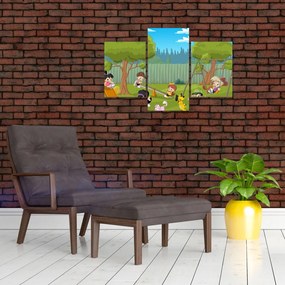 Tablou - Copii la locul de joacă (90x60 cm)