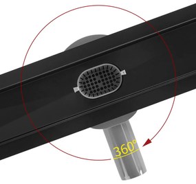 Rigola dus Neox Pro Linear Drain Negru 80cm, Rea